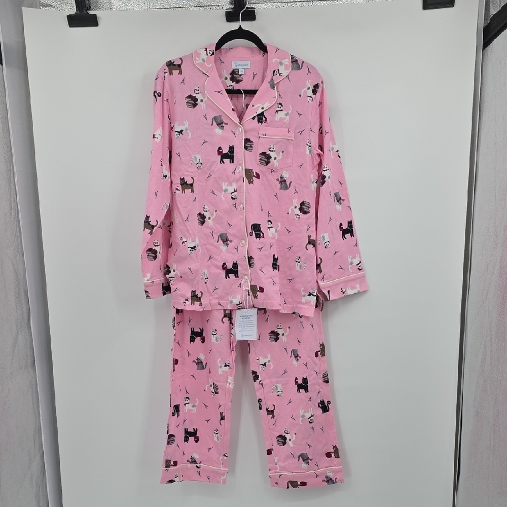 Pajamagram Pink Doggy Print Women's Pajama Set Size S/M